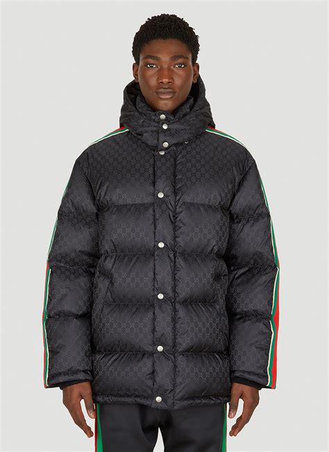 mens gucci puffer jacket|gucci gg print jacket men's.